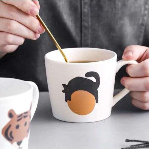 Mug Tasse Double Paro Ceramic Home Creative Japanese Couple Breakfast Coffee Milk Drinking Water складной стакан панда