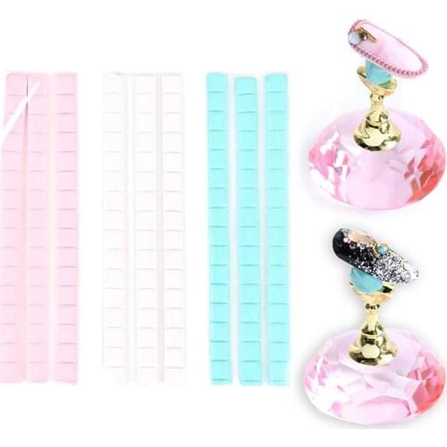 48 tips/pack Nail Fixing Clay Glue Adhesive Reusable Nail Practice Stander Tips Display Removable Non Toxic Multi-Purpose Stick