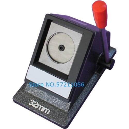 Round 1-1/4" 32mm Multi Sheets Stack Paper Graphic Punch Die Cutter Button Maker
