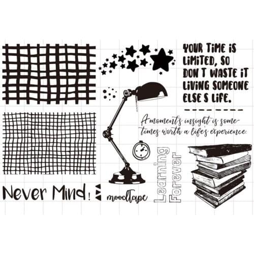 Learing stamp Clear Stamp for Scrapbooking Transparent Silicone Rubber DIY Photo Album Decor L02