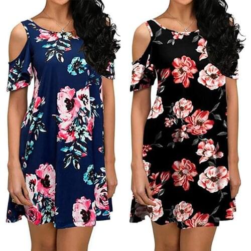 Летние платья с коротким рукавом LuckBN China At AliExpress