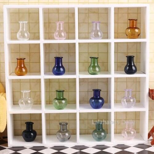 1:12 Dollhouse Mini Glass Bottle Model Provides Accessories for Doll House Furniture Decoration Accessories