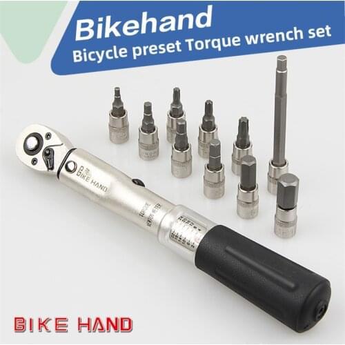 Bicycle Torque Wrench Tool Kit 1/4 Inch 2 to 24 Nm Screws Grip Maintenance Tool Set Portable MTB Road Bike Repair Tools Set