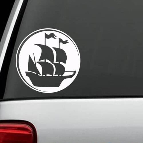 For PIRATE SHIP BOAT SAILING NAUTICAL STICKER DECAL for SUV TRAILER or LAPTOP Wall Car Styling