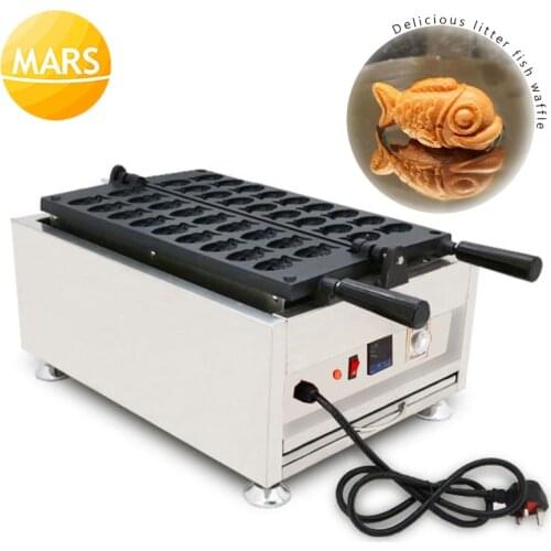 Snacks Machinery Mini Custard Taiyaki Maker Commercial Taiyaki Fish Mold Pan Equipment Japanese Taiyaki Fish Shaped Cake Oven