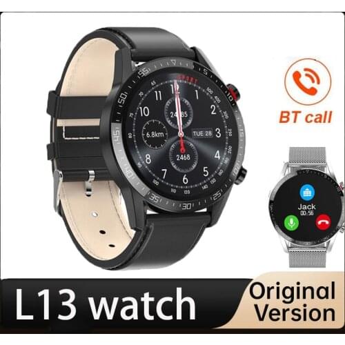 Original L13 Smart Watch Men IP68 Waterproof ECG PPG Bluetooth Call Blood Pressure Heart Rate Fitness Tracker Sports Smartwatch