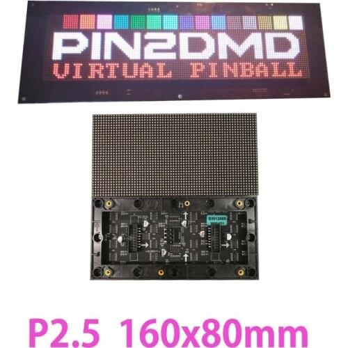 P2.5 Indoor RGB LED Matrix Panel 64x32Pixel Compatible with PIN2DMD P2.5 LED Display Module Price 160x80mm