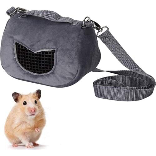 Hamster Carrier Bag Portable Breathable Pet Small Animal Carrier Outgoing Bag for Rat Hedgehog Squirrel Chinchilla