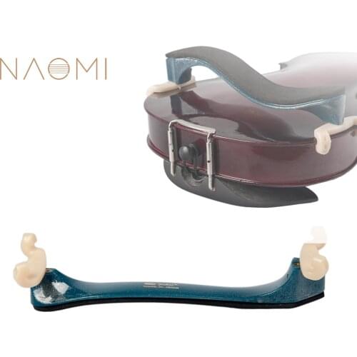 NAOMI Violin Shoulder Rest For 3/4 4/4 Violin Comfortable Foam Pad with Collapsible And Height Adjustable Feet
