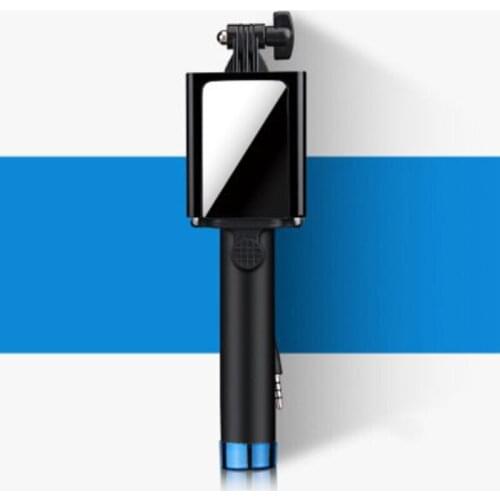For Iphone 6 5s samsung Rearview mirror Selfie Stick Folded Wire pole Selfie stick Tripod Selfie Pau De Palo Selfie Stick