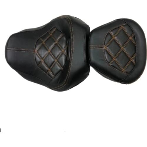 Motorcycle removable passenger Leather Seat for Harley Touring Electra Glide Road King Road Glide CVO Street Glide 2009-2020