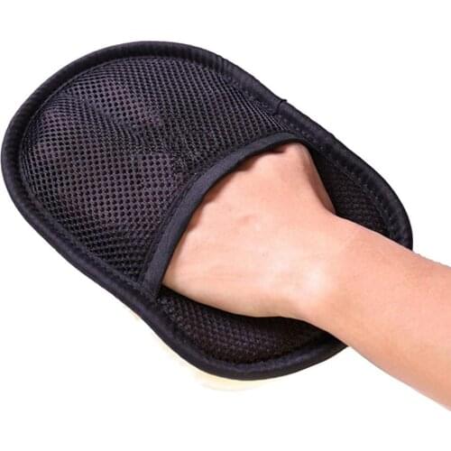 Woolen Car Wash Gloves Car Cleaning Cloth Dust Remover Sponge