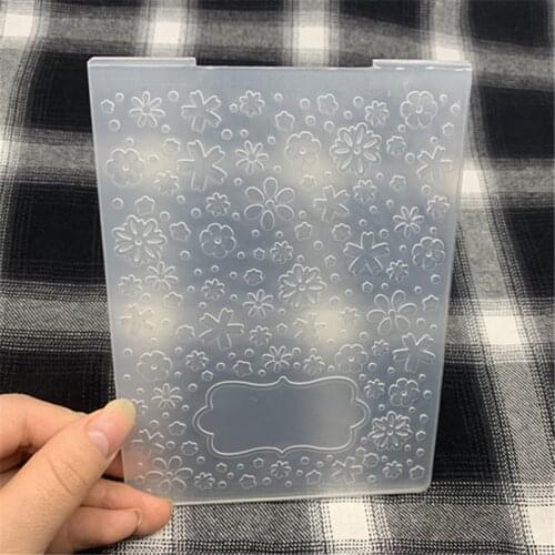 Snowflake message Flower print DIY Plastic Embossing Folders for DIY Scrapbooking Paper Craft/Card Making Decoration Supplies