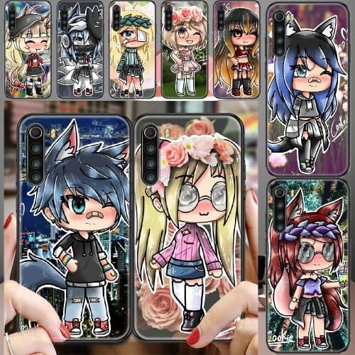 Social Game Gacha Life Phone case For Xiaomi Redmi Note 7 7A 8 8T 9 9A 9S K30 Pro Ultra black silicone hoesjes art bumper trend