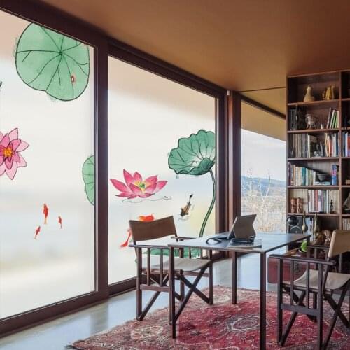 Bedroom glass film glue-free electrostatic frosted glass stickers wall stickers bathroom anti-transparent opacity