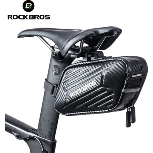 ROCKBROS Rainproof Bike Saddle Bag Large Capacity Bicycle Pannier Cycling Tail Rear Pouch Bag Reflective Bicycle Accessories