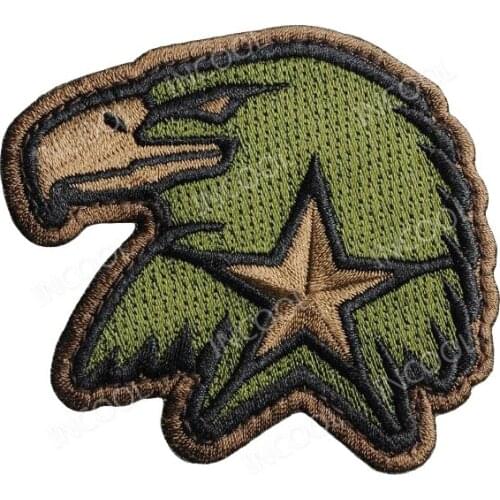 Eagle Head Embroidery Patch American US Army Military Patches Stars Emblem Appliques Embroidered Badges Drop Shipping