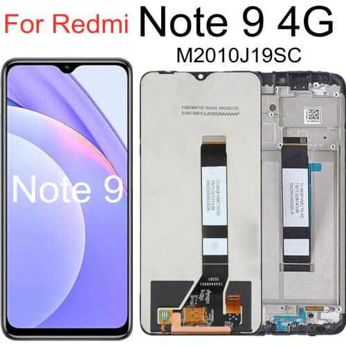 For Xiaomi Redmi Note 9 4G LCD Display Touch Screen Assembly Replacement For Redmi 9T M2010J19SG, M2010J19SY LCD Display