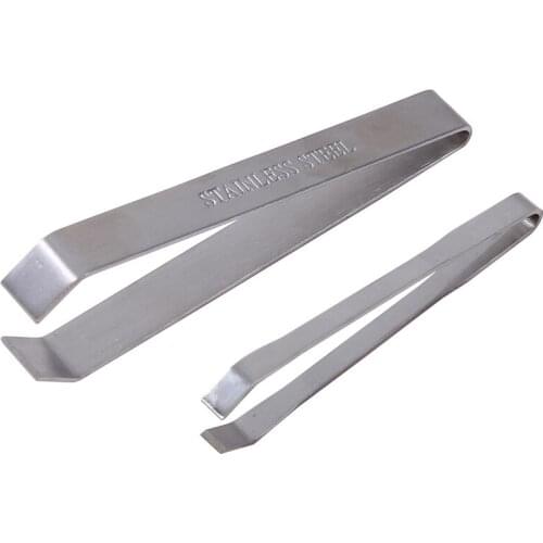 1 PC Stainless Steel Fish Bone Tweezers Pincer Clip Puller Remover Tongs Fish Bone Plucking Clamp Kitchen Gadgets Tools