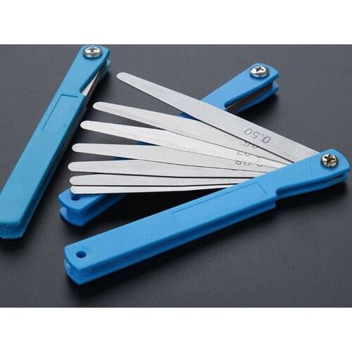 100mm 17 Blade Thickness Metric Gap Filler Feeler Gauge Set Ranging 0.02 to 1.00 Woodworking Gadget Depth Measurement