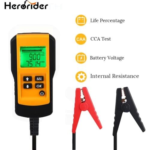 12V Battery Tester Digital Car Battery Analyzer Voltmeter for Automotive Vehicle Battery Diagnostic Tool For Car Motorcycle Boat