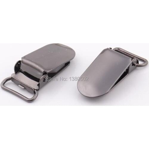 30pcs/lot 39*26mm black color U shape Clip Suspender Strap Clips garment accessories