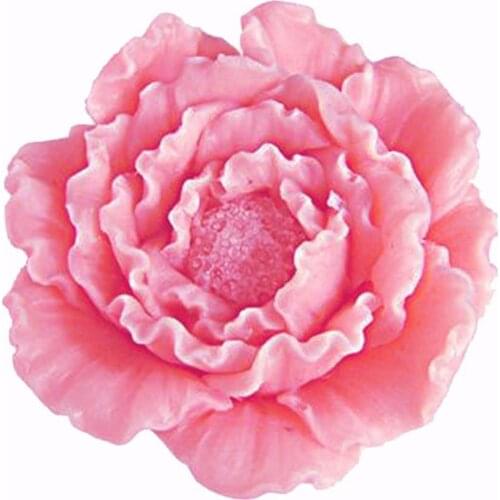 3D Flower Peony Candle Moulds Sugarcraft Cake Decorating Fondant Chocolate Mold Cupcake Kitchen Baking Tools Silicone Soap Molds