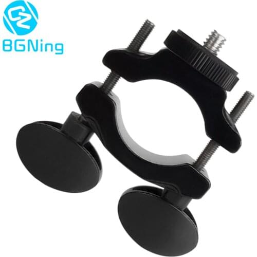 Aluminum 1/4" Universal Bicycle Mount Bracket Clip for Gopro Sports Camera Smartphone Holder Clamp for 15-38mm Tube Pipe Adapter