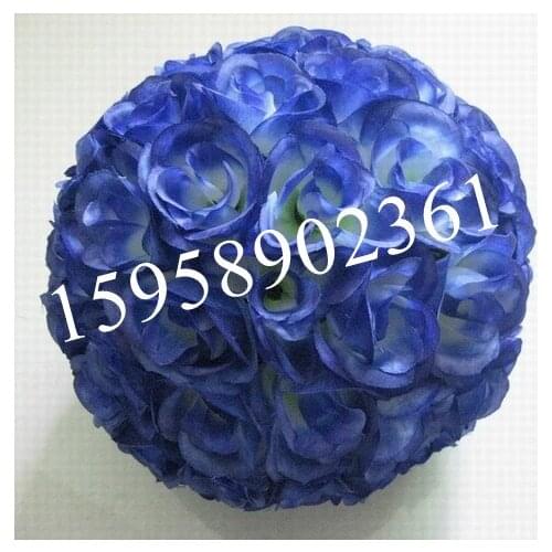 Free Shipping Diameter 30cm No leaf Artificial Rose Flower Ball Bridal Wedding Decor Favor Party Kissing Balls Wedding bouquet