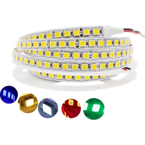 SZYOUMY SMD 5054 LED Strip 5M 120leds/M Flexible Tape Light DC12V More Bright Than 5050 2835 5630 Cold White/ Blue/ /Red/Green