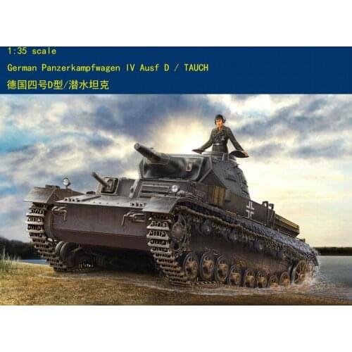 Trumpeter 80132 1/35 German Panzerkampfwagen IV Ausf D/TAUCH Tank Model Armoured TH05839-SMT6