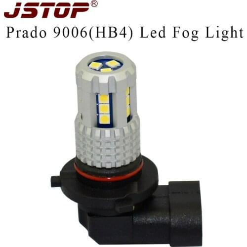 JSTOP New product Prado led car fog lights fog lamp auto bulbs 12-24V External Lights 3030smd 9006 HB4 6000K canbus led fog lamp