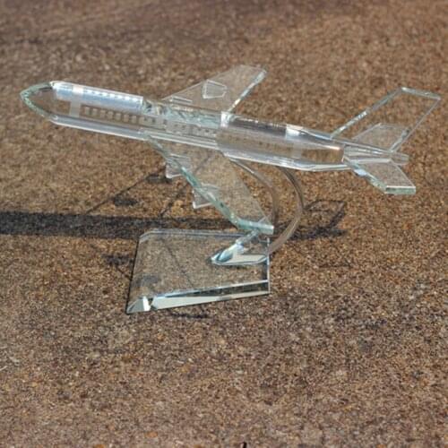 Airplanes Beautiful Crystal Airplane Model Toys Plane Model Aircraft Crafts Decoration Gift Display