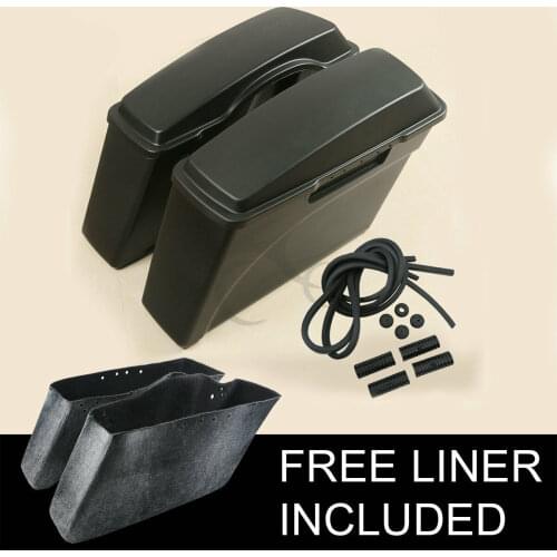 Motorcycle Left Right ABS Saddle Bags Saddlebags For Harley Touring Electra Glide Road King Road Glide 1994-2013 Softail Dyna