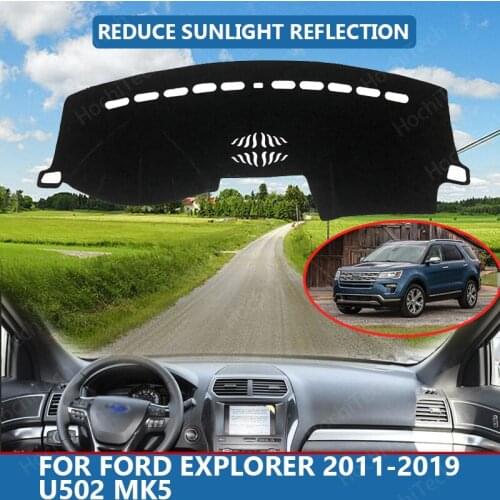 Car Inner Dashboard Cover Capet Cape for Ford Explorer 2011-2019 U502 MK5 Dashmat Sunshade Pad Cover Dash Mat
