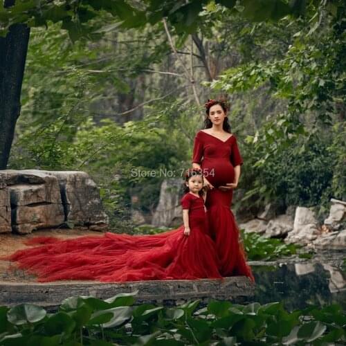 New Fashion Maternity Maxi Dresses for photo shoot Pregnancy Clothes Maternity MAMA Gown Long Dress For Pregnant Photography