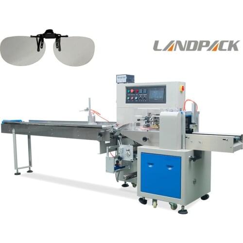 3D glasses flow wrap machine stainless steel packaging equipment