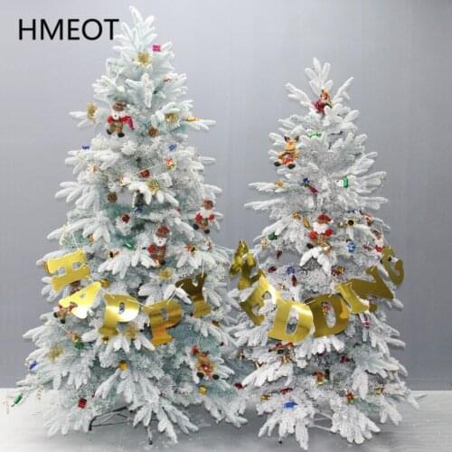 Huge Christmas Tree PE Encryption Flocking Snow Tree Ice Sculpture Hall Display New Year Shop Hotel Home Decor Ornaments Gifts