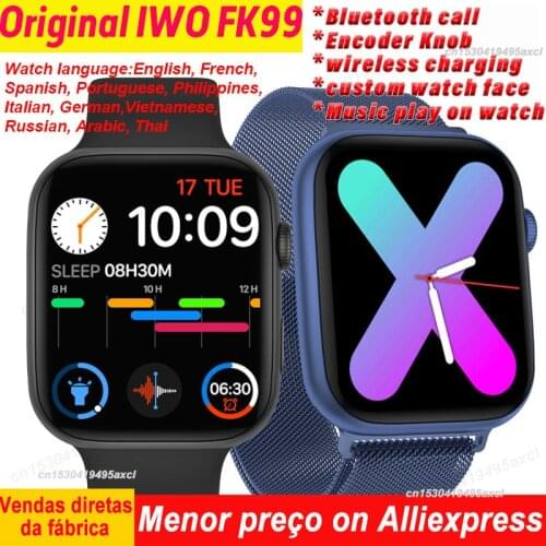 IWO FK99 Smart Watch men 1.75 Inch Bluetooth Call VIP link for dropshiping Smartwatch PK IWO DT100 W66 W56 FK88 FK98 HW22 W46