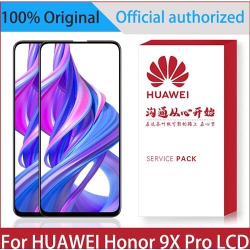Original 6.59'' Display For Huawei Honor 9X Pro LCD HLK-AL10/TL10/L41/L42 Touch Screen Digitizer Assembly Replacement With Frame