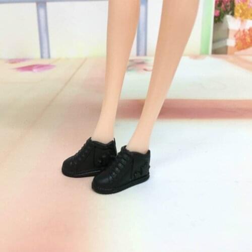 A Pair Doll Accessory Sports Shoes Doll Clothes Shoes White Tube Canvas Shoes Baby Doll Our Generation Christmas Girl`s