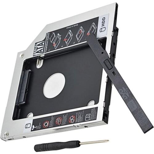 SATA to SATA 2nd Hard Drive SSD HDD Caddy for Dell Precision M4800 M6800 M4600 M6400 M6500 M6600 E6520 3300 1340 M14X 9.5mm