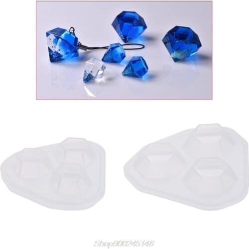 Transparent Silicone Mold Diamond Shaped Jewelry DIY Cake Decoration Dessert Handmade Tools resin Jy15 20 Dropship