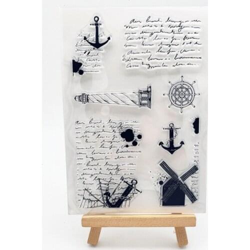 Lighthouse Transparent Clear Silicone Stamp Seal DIY Scrapbooking Stencil Coloring Embossing Decoration Office School Supplies