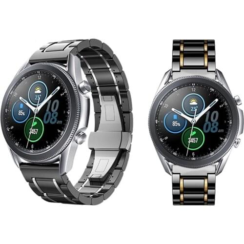 For Samsung Galaxy Watch 3 Ceramic strap 41mm 45mm Band Bracelet for Galaxy Watch 42mm 46mm Gear S3 Classic Watchbands