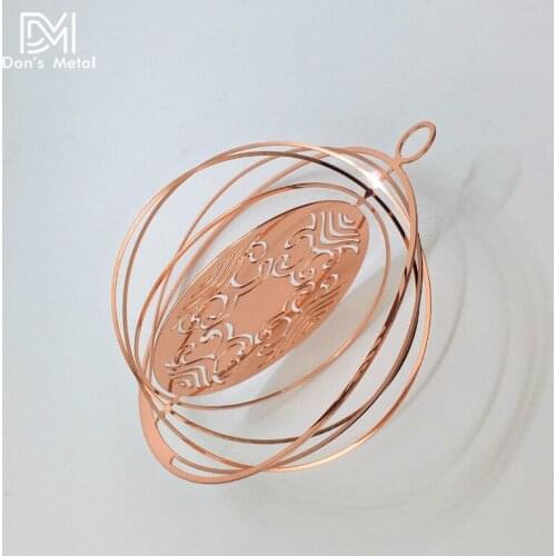 Christmas pendant Hollow stainless steel hollow ball processing metal ornaments Christmas tree decorations