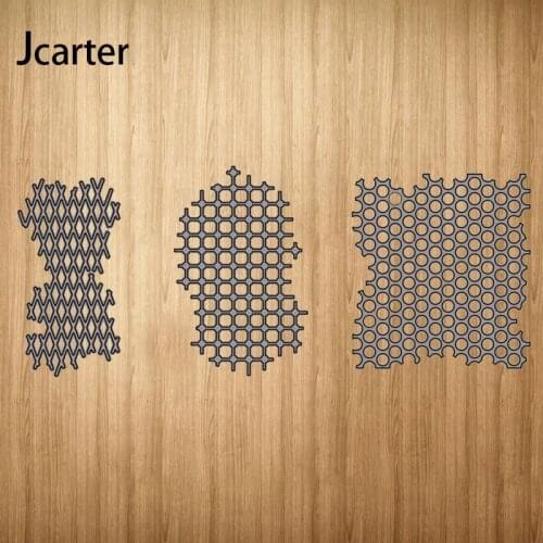 Grid Mesh Frame Background Metal Cutting Dies Craft Stencil Diy for Scrapbooking Handmade Card Make Shape Album Decoration Model