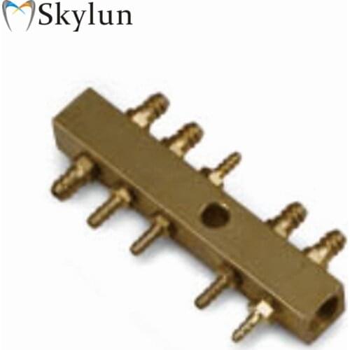 One PC Dental multiple direction passage Valve Multi-pass valve 10 connectors metal valve dental chair unit equipment SL1223