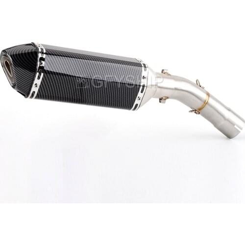 For Triumph Street Triple 675 2013 to 2017 Street Triple 675 R 13-17 Escape Slip-on Motorcycle Exhaust With Mid Link Pipe