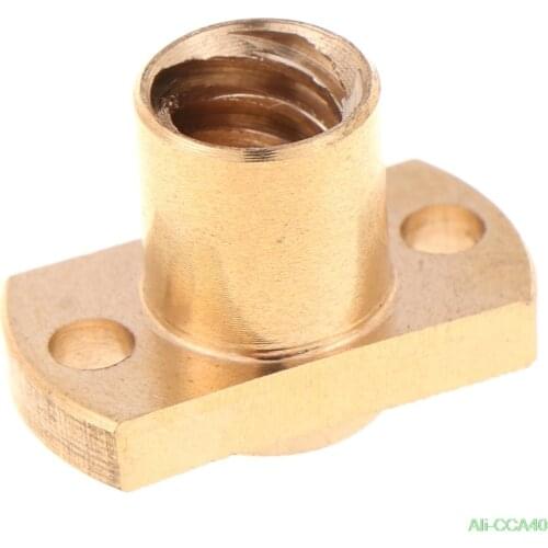 1PC New High Quality T8 Nut H Flange Copper Nut For T8 Lead Screw Pitch 2mm Lead 2mm/8mm